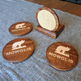Hand-Made Wooden Coaster Set (DARK)